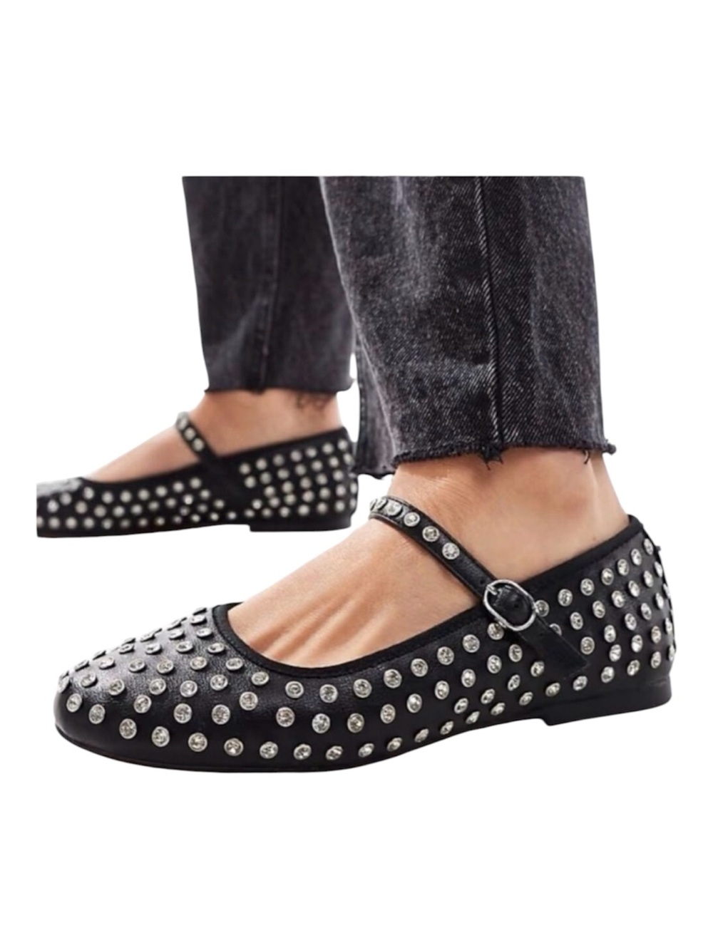 House of Harlow 1960 flashy Mary Jane ballet flats rhinestone dazzle whimsigoth